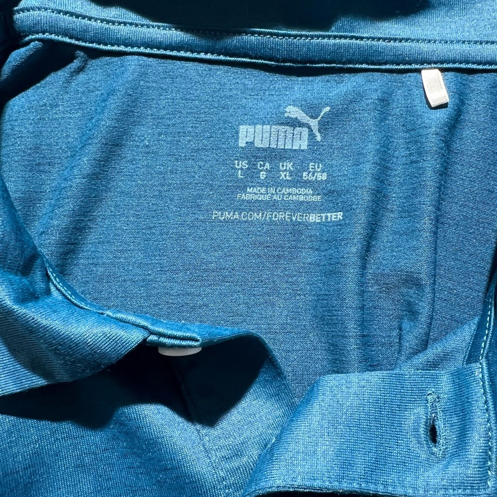 Puma Men's Blue Polo Shirt - Picture 6 of 7